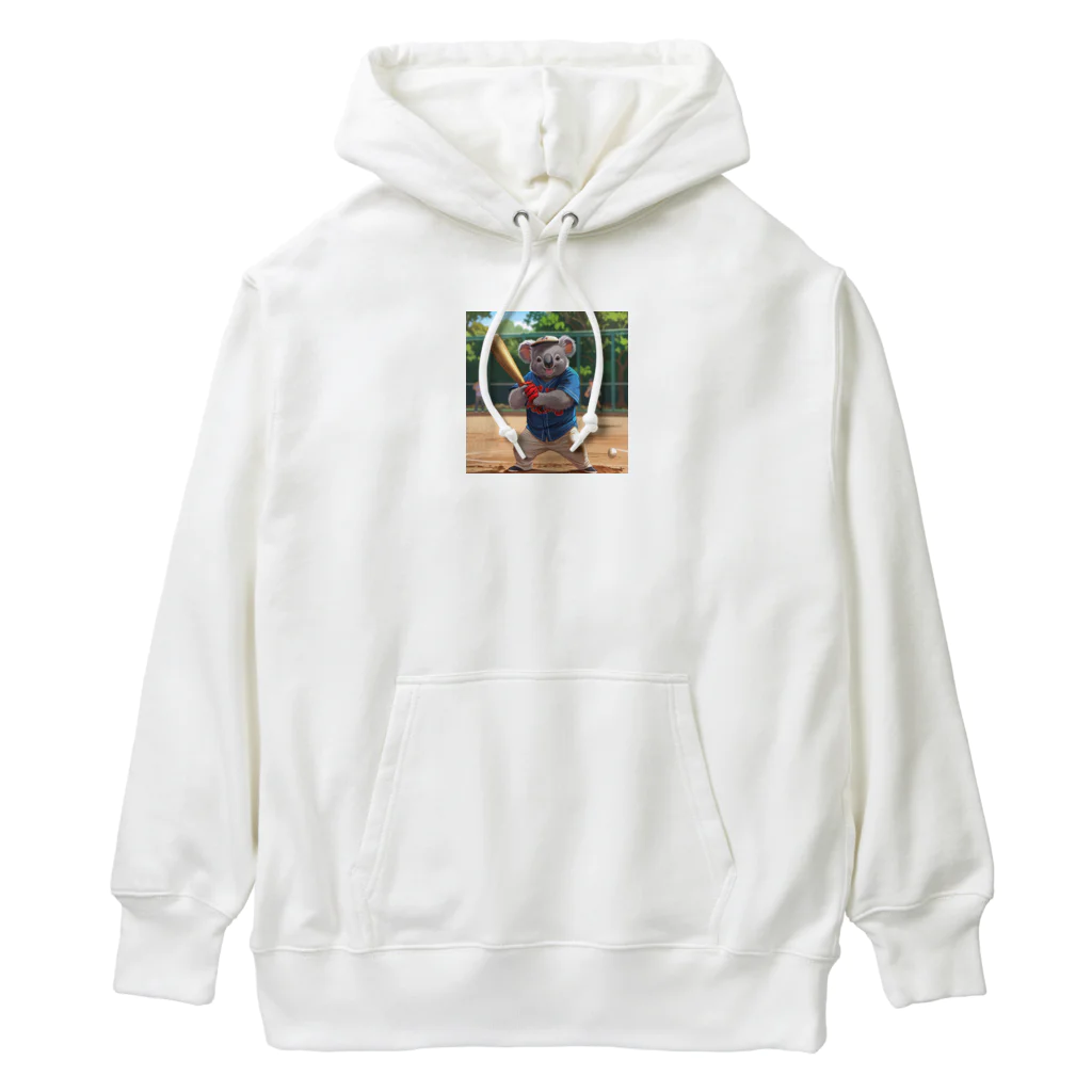 ganeshaのコアラップンで野球をしよう Heavyweight Hoodie