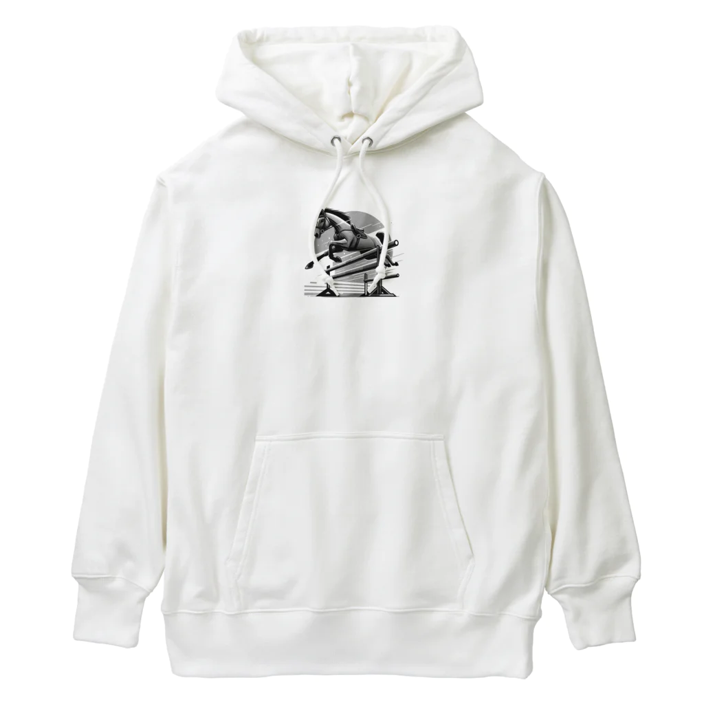 Seiji-Mの重力を超越して障害物を飛び越える競走馬 Heavyweight Hoodie