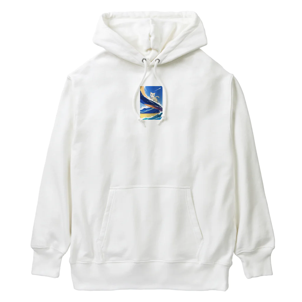 ショップたかぞーの波乗りネコ Heavyweight Hoodie