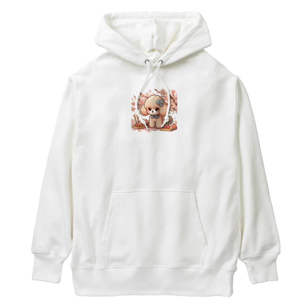 s30zcの花見をするトイプードル Heavyweight Hoodie