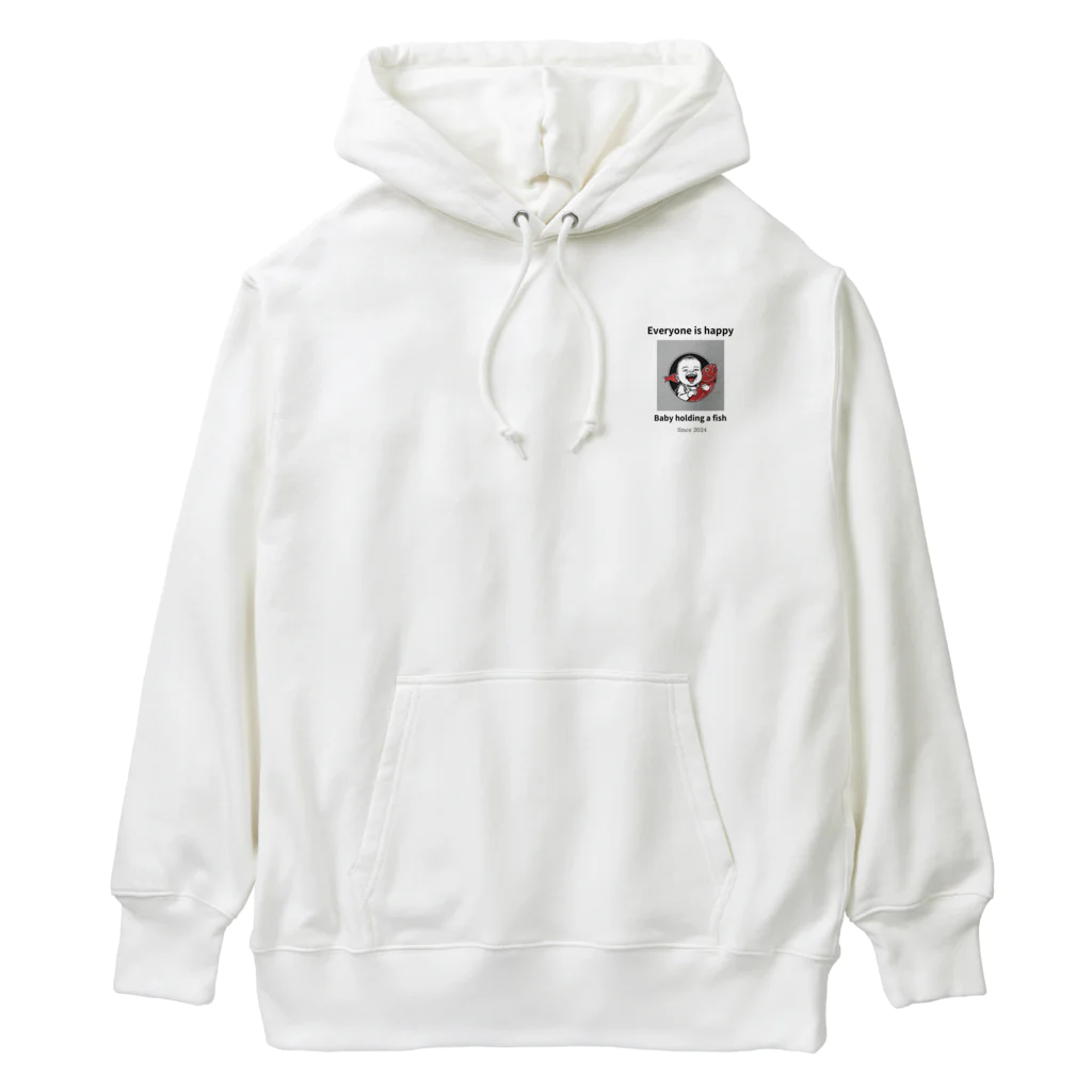 baby holding のEveryone is happy Heavyweight Hoodie