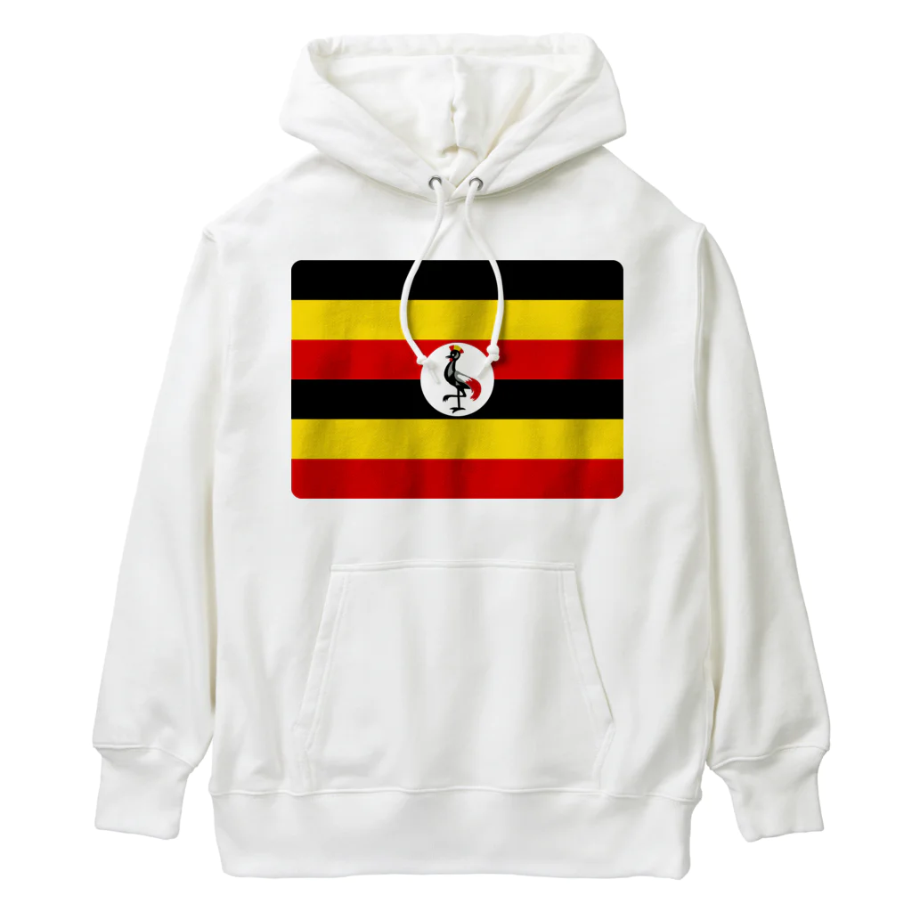 お絵かき屋さんのウガンダの国旗 ヘビーウェイトパーカー