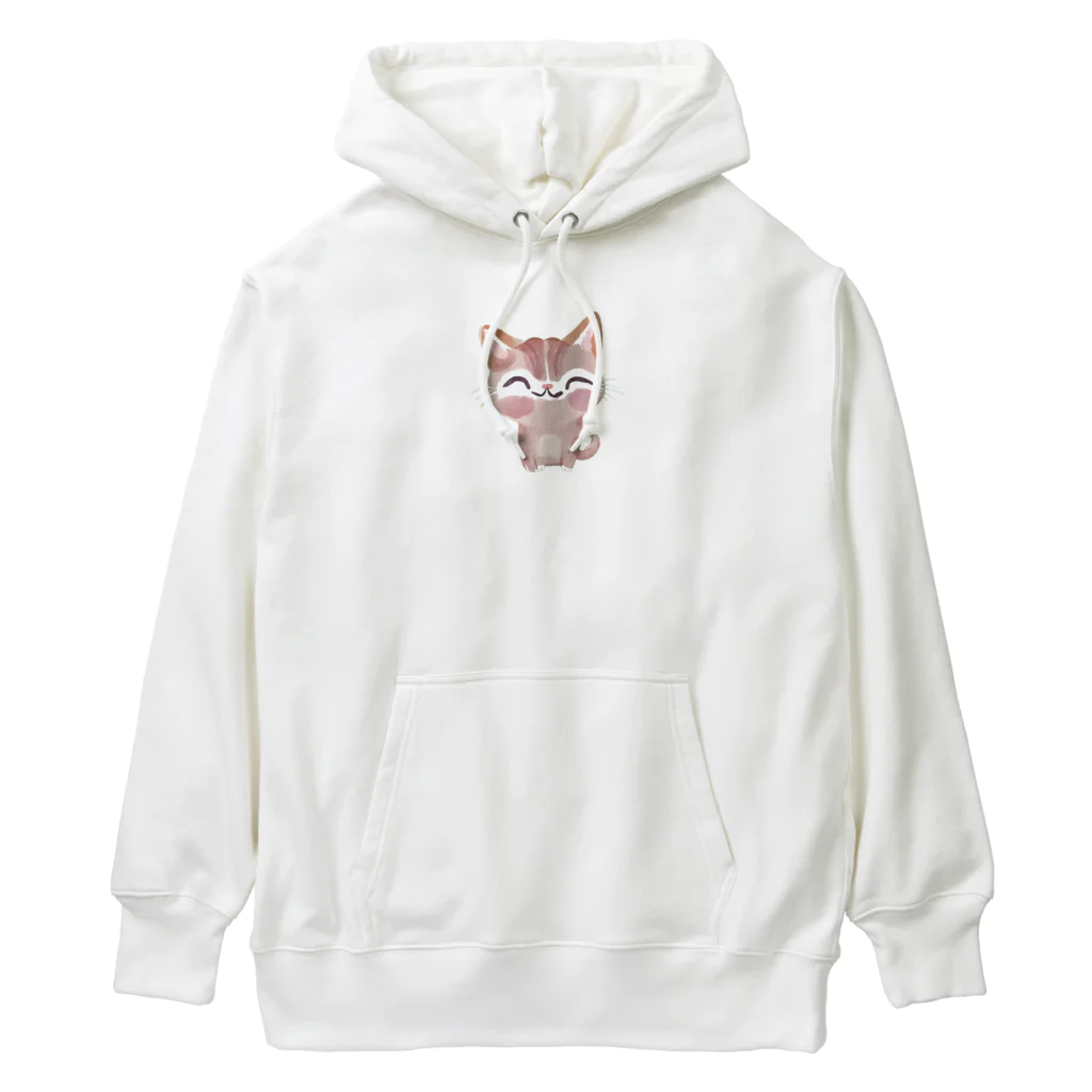 青黒黄色の猫の癒し Heavyweight Hoodie