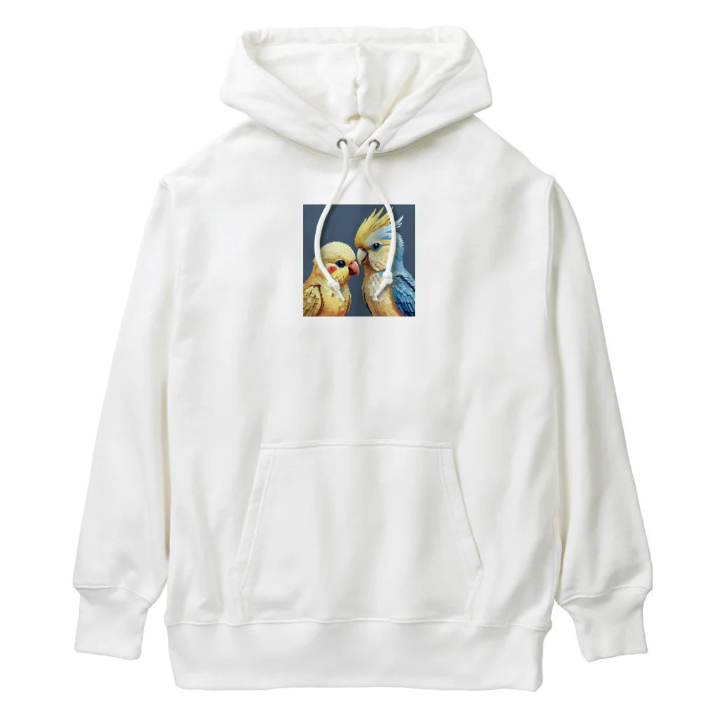 インコグッズのオカメインコとセキセイインコ Heavyweight Hoodie