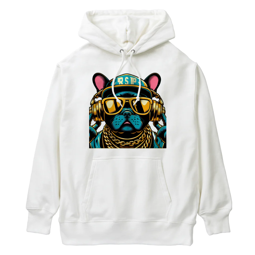 papi&biaのラッパーフレンチブルドッグ Heavyweight Hoodie