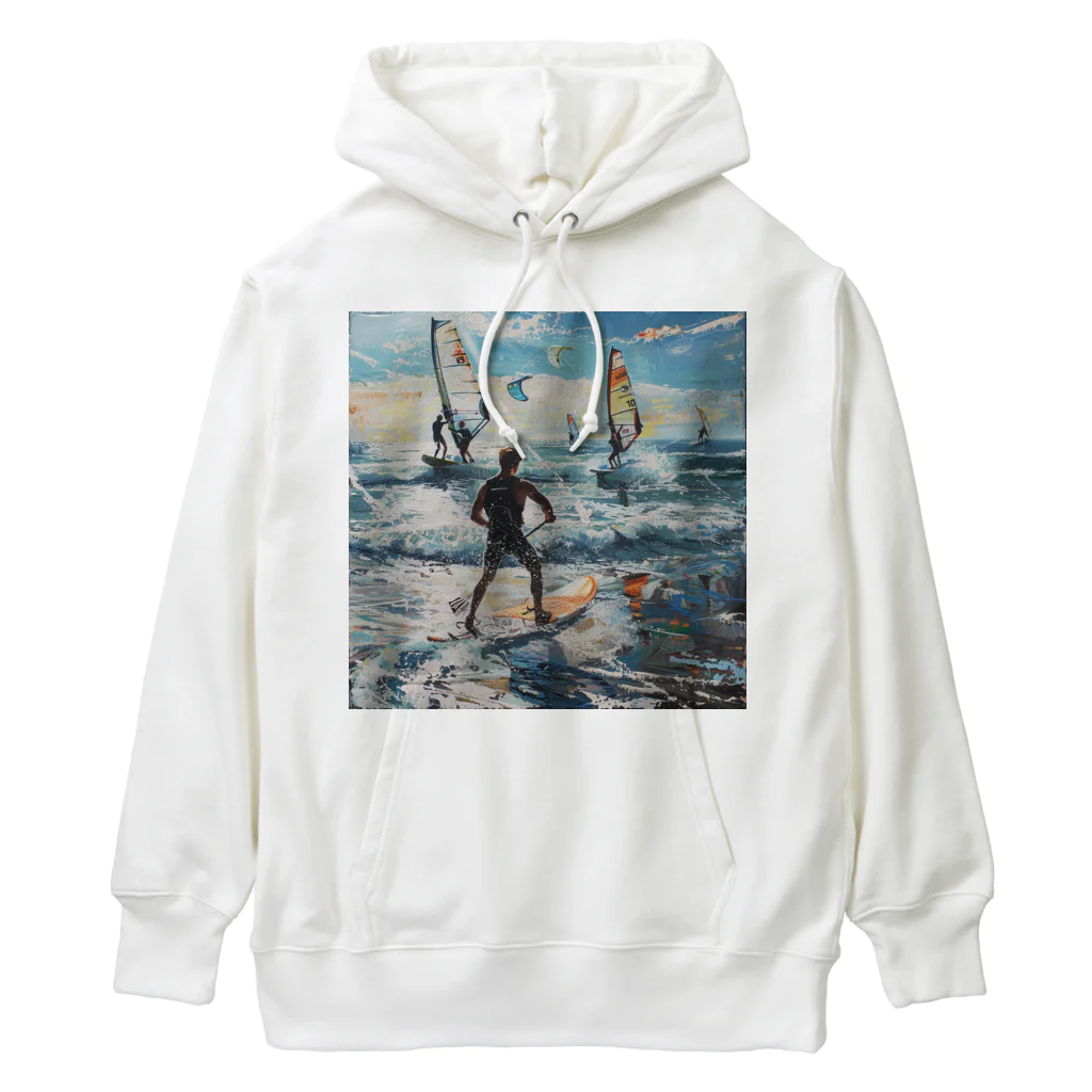 AQUAMETAVERSEのsupとwindsurfingレース　エンジェル717 2065 Heavyweight Hoodie