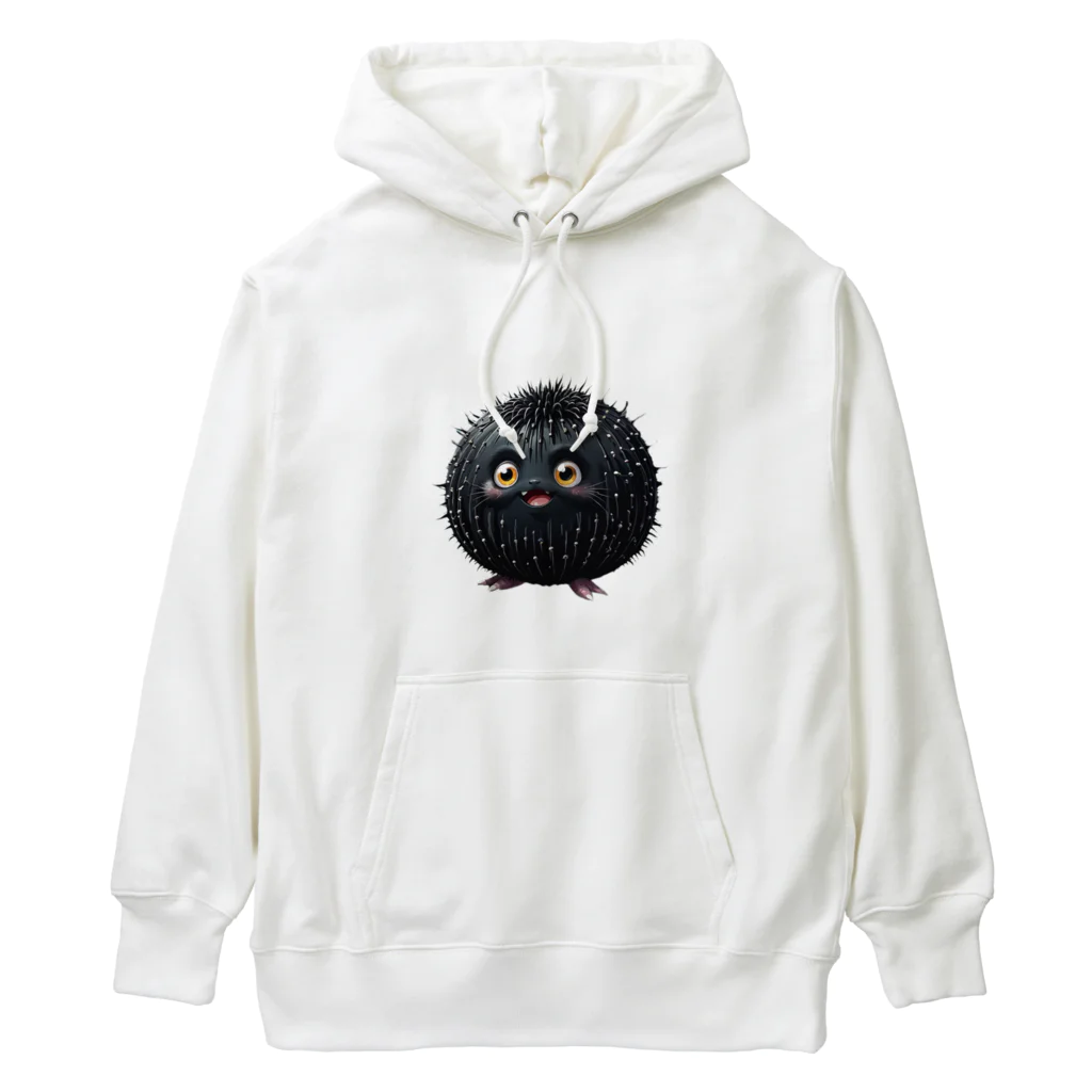 AI妖怪大図鑑のウニ妖怪　バッフン Heavyweight Hoodie