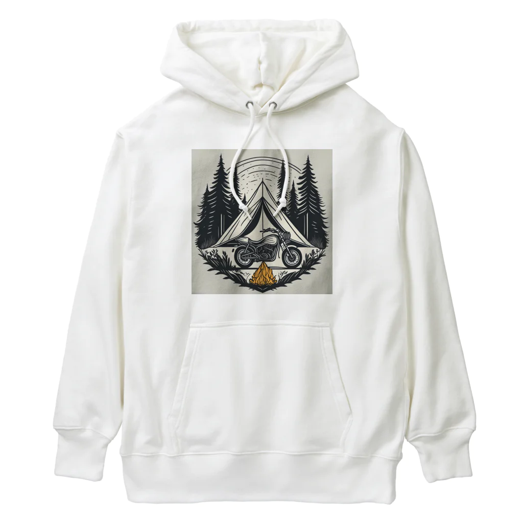 shime_savaのキャンプとバイク Heavyweight Hoodie