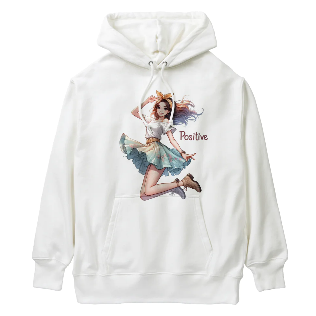 riopara0777のPOSITIVE GIRL Heavyweight Hoodie