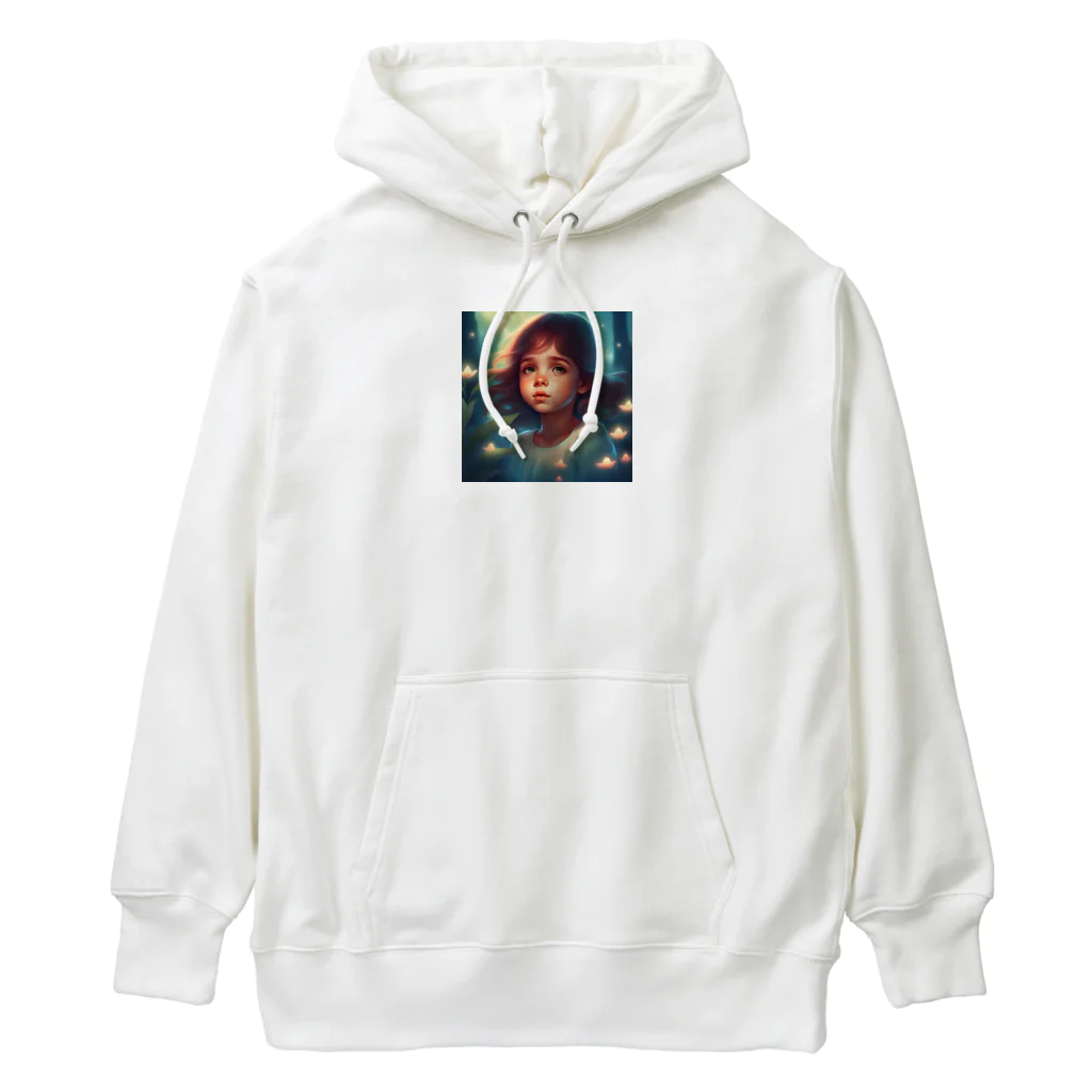 柴犬大好きマンの可愛い女の子　儚い　 Heavyweight Hoodie