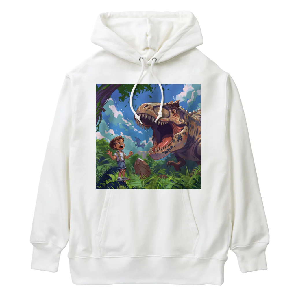 AQUAMETAVERSEの恐竜と少年　なでしこ1478 Heavyweight Hoodie