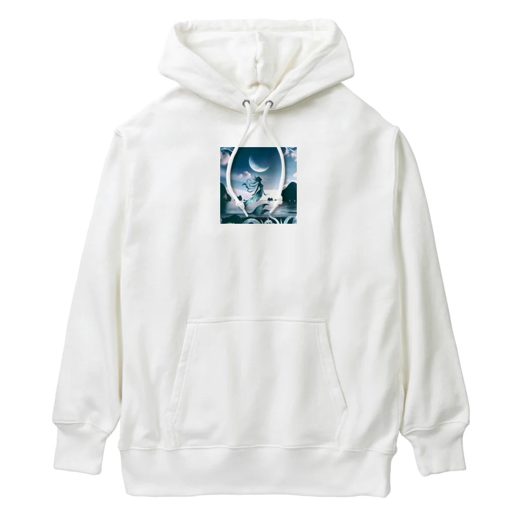 730naoの夜の海に突如現れる人魚！ Heavyweight Hoodie