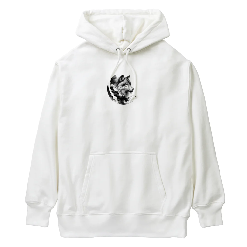 yielanggo007の月下の狼 Heavyweight Hoodie