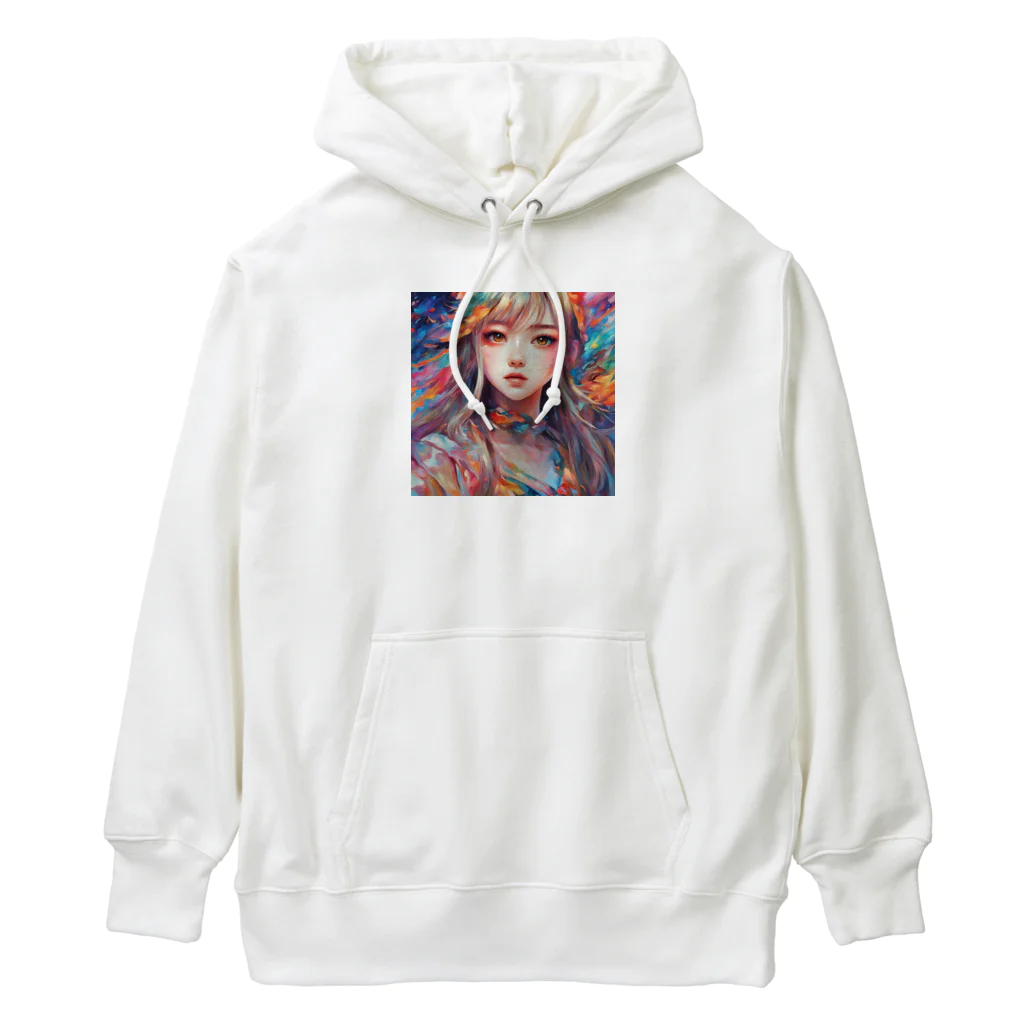 ヲシラリカの美少女　アート Heavyweight Hoodie