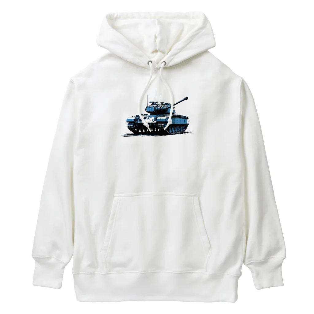 mochikun7の戦車イラスト01 Heavyweight Hoodie