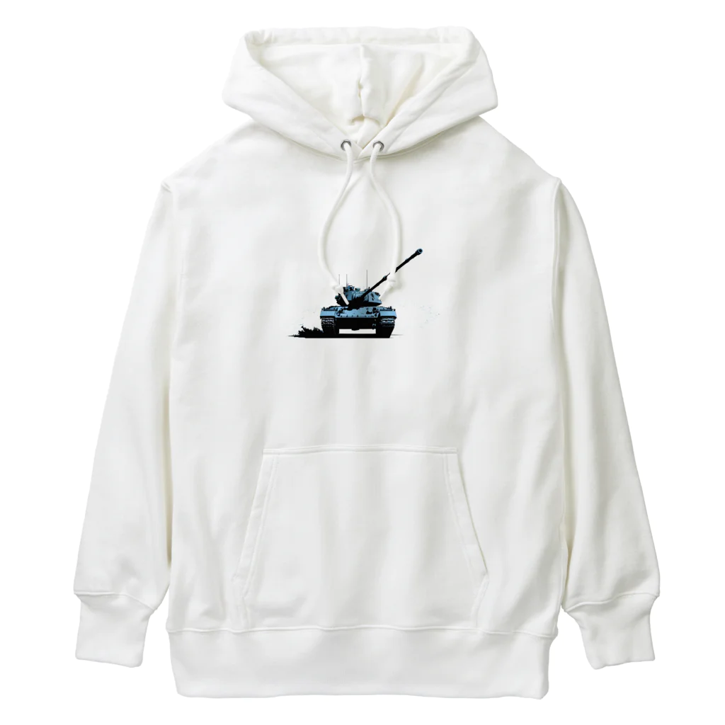 mochikun7の戦車イラスト02 Heavyweight Hoodie