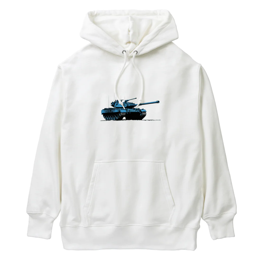 mochikun7の戦車イラスト03 Heavyweight Hoodie