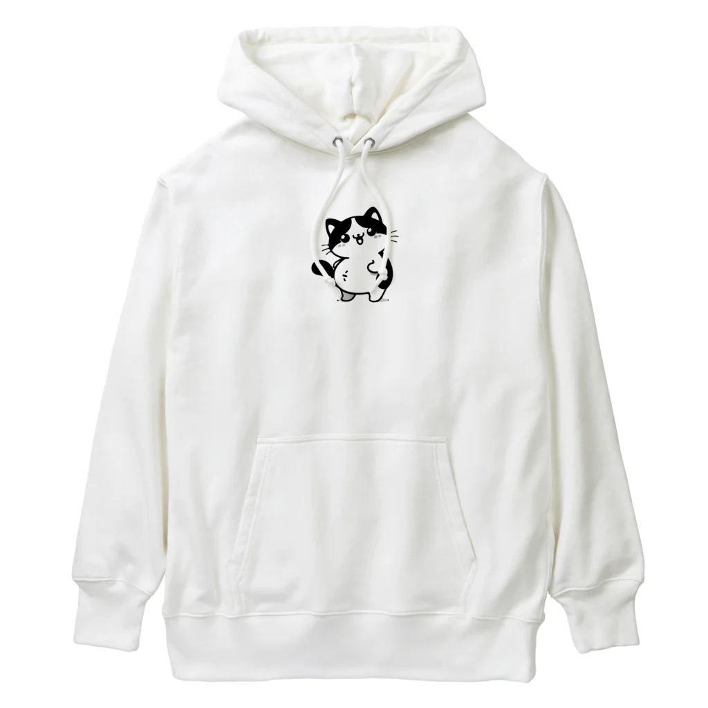 ゆるねこshopのお腹のでてる猫19 Heavyweight Hoodie