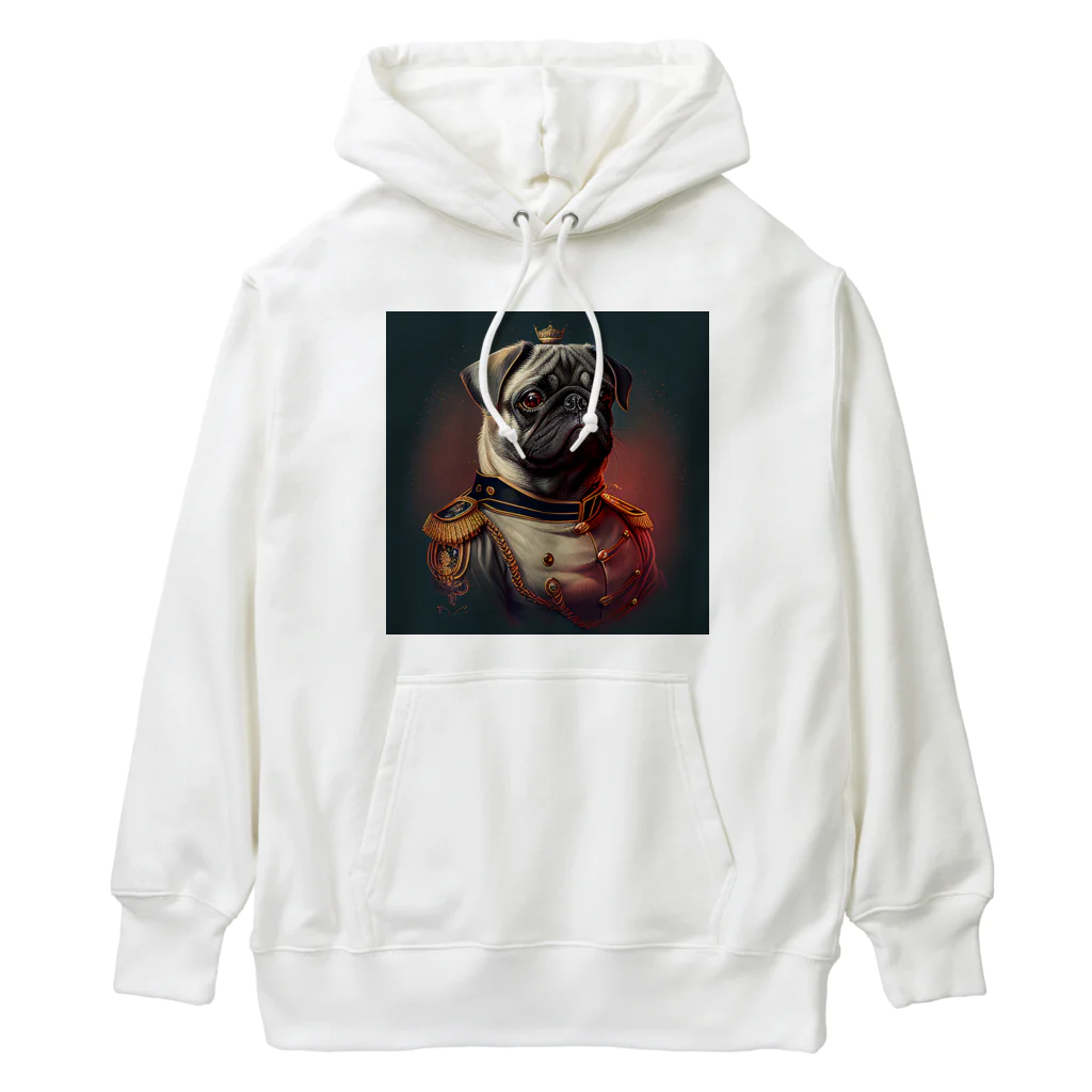 素敵ショップの将軍パグ Heavyweight Hoodie