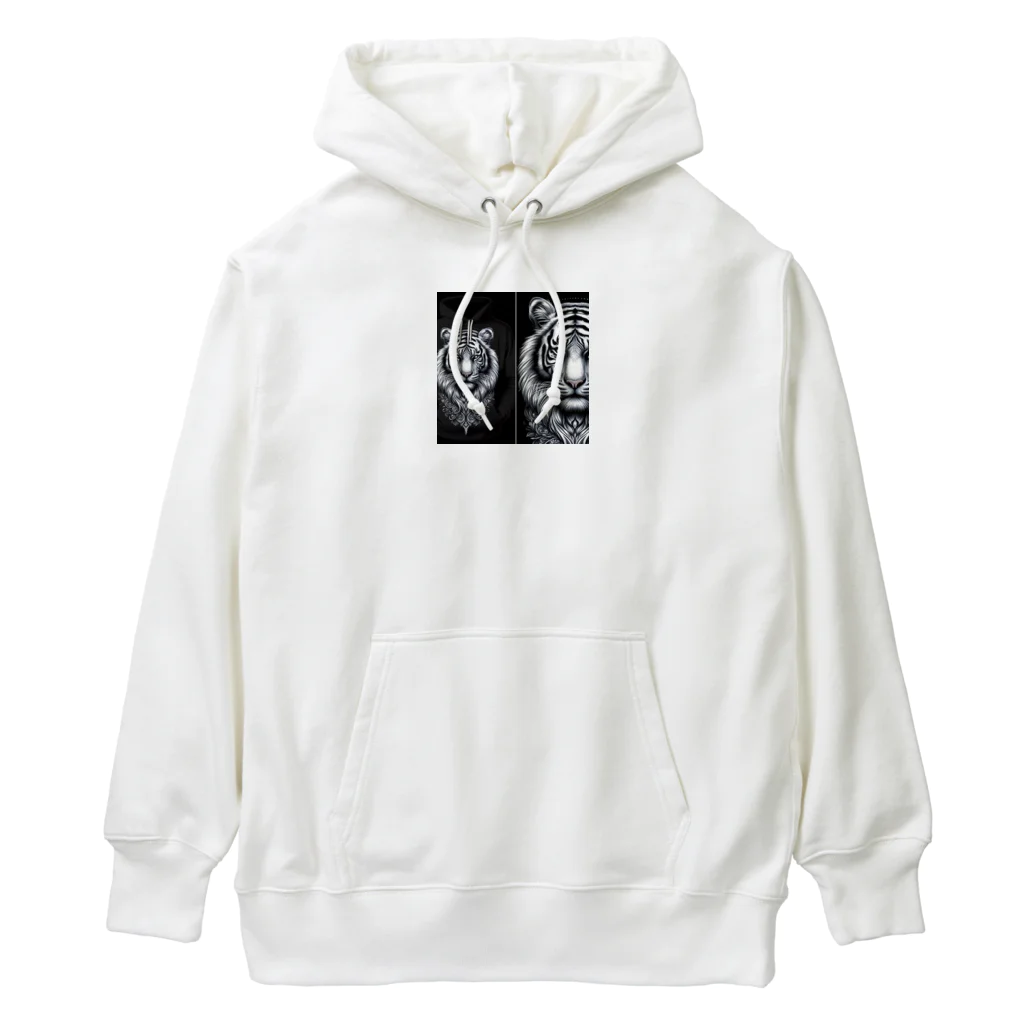 dai-k_1977のカッコいい強そうなトラ Heavyweight Hoodie