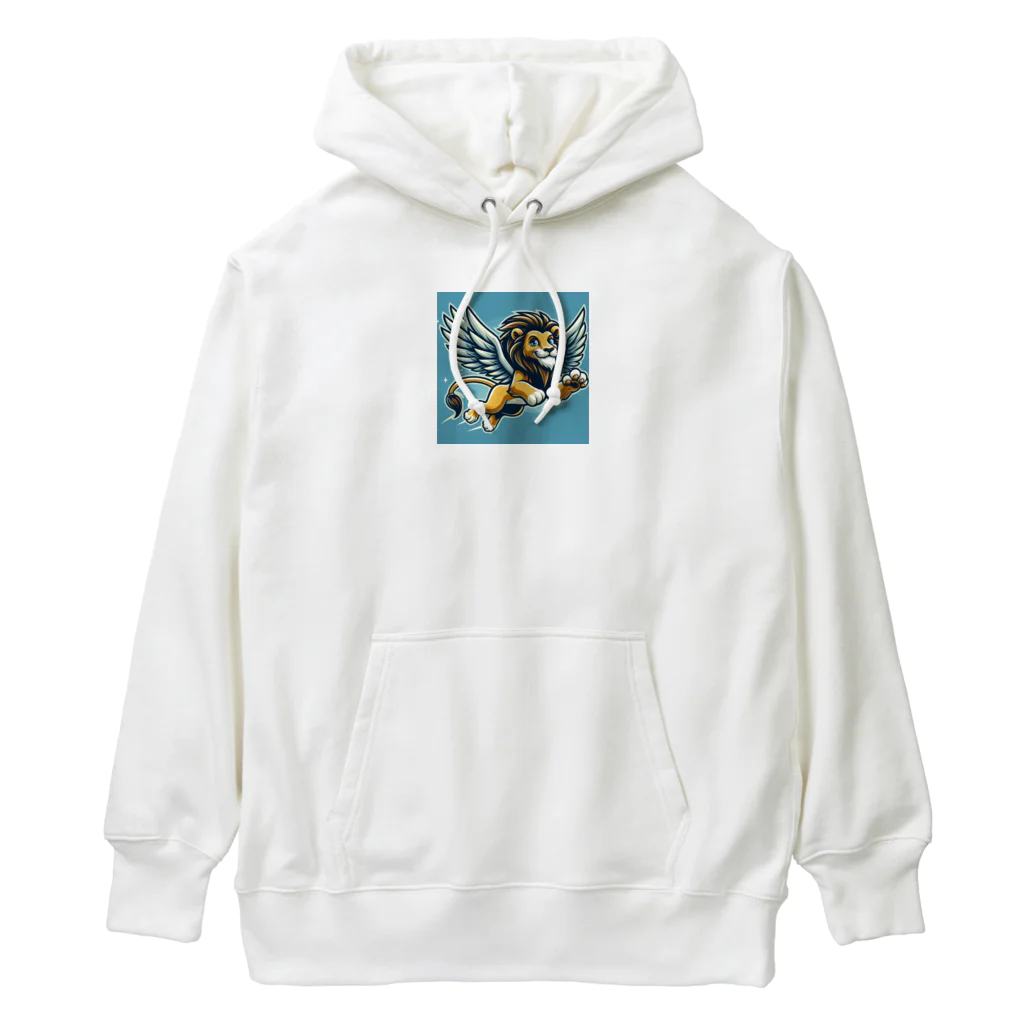 ゆゆゆの翼の生えたライオン Heavyweight Hoodie