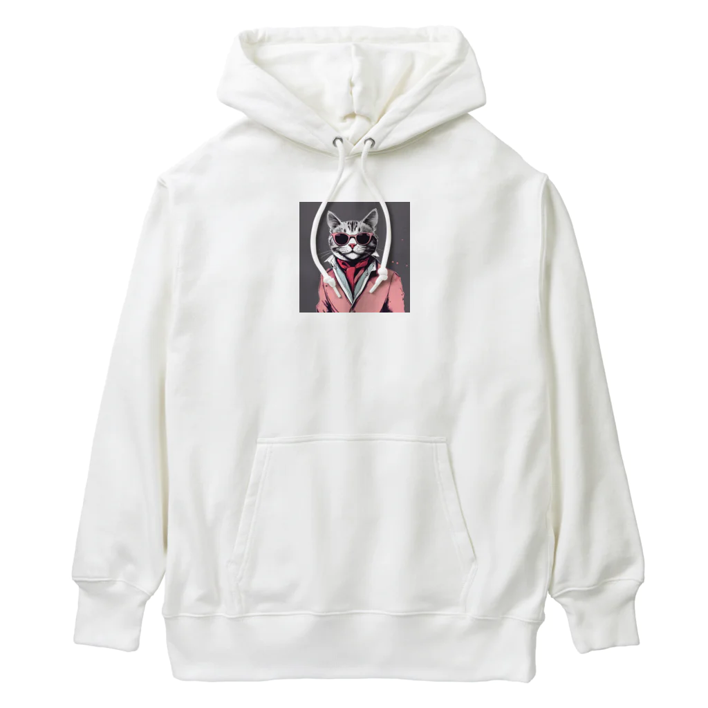 チャランコの部屋のダンディーねこさん Heavyweight Hoodie