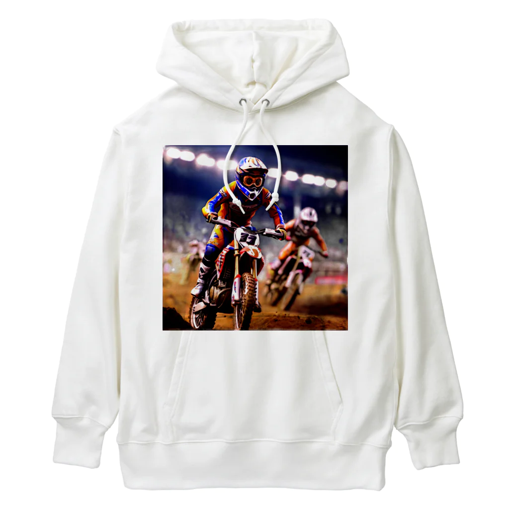 Bikers' Galleryのチャンピオンライド：モトクロスアクション Heavyweight Hoodie