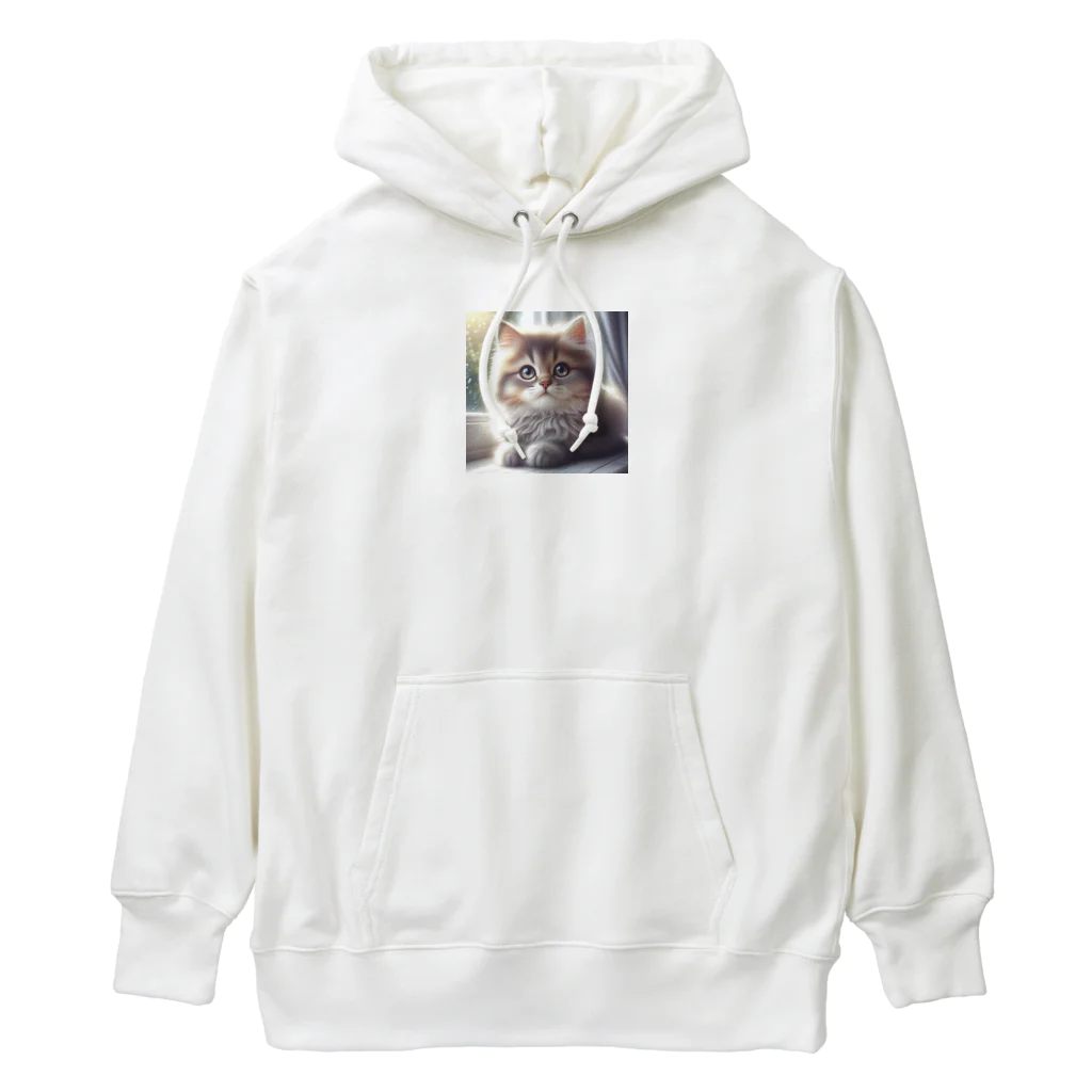 harumama04の子猫のキャラクターグッズです。 Heavyweight Hoodie