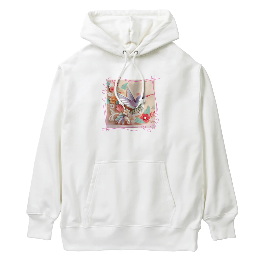 終わらない夢🌈のパステルカラーのハチドリ💞 Heavyweight Hoodie