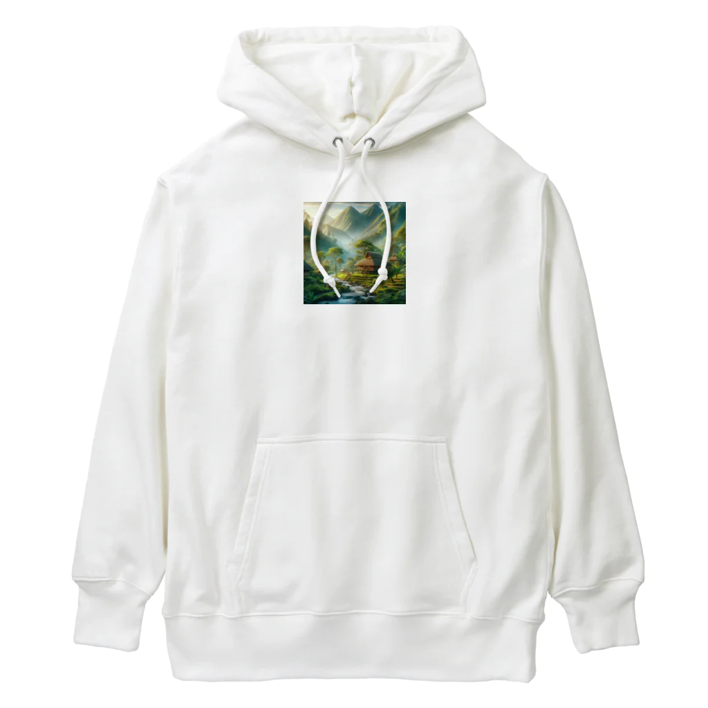 丸山晩霞オリジナルグッツの水彩画家丸山晩霞の近代画像グッズ2 Heavyweight Hoodie