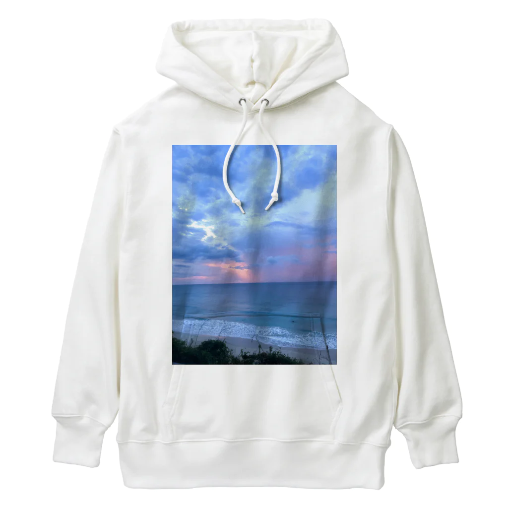 mariteriaの夕暮れの海 Heavyweight Hoodie