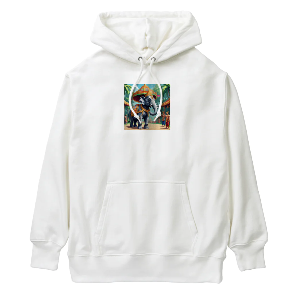 South East Asia culture shopの【東南アジアのカルチャーシリーズ】タイの象さん Heavyweight Hoodie