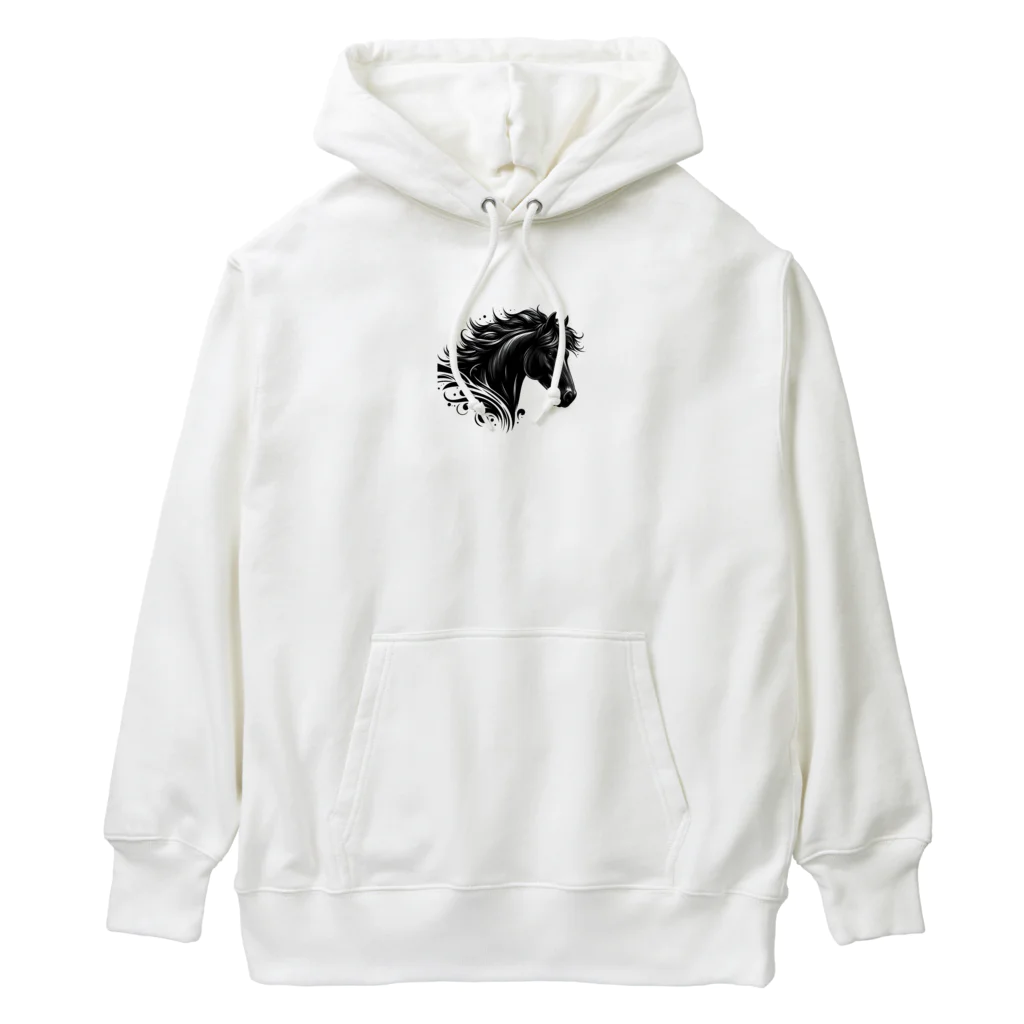 GDWEEDの黒い馬 Heavyweight Hoodie