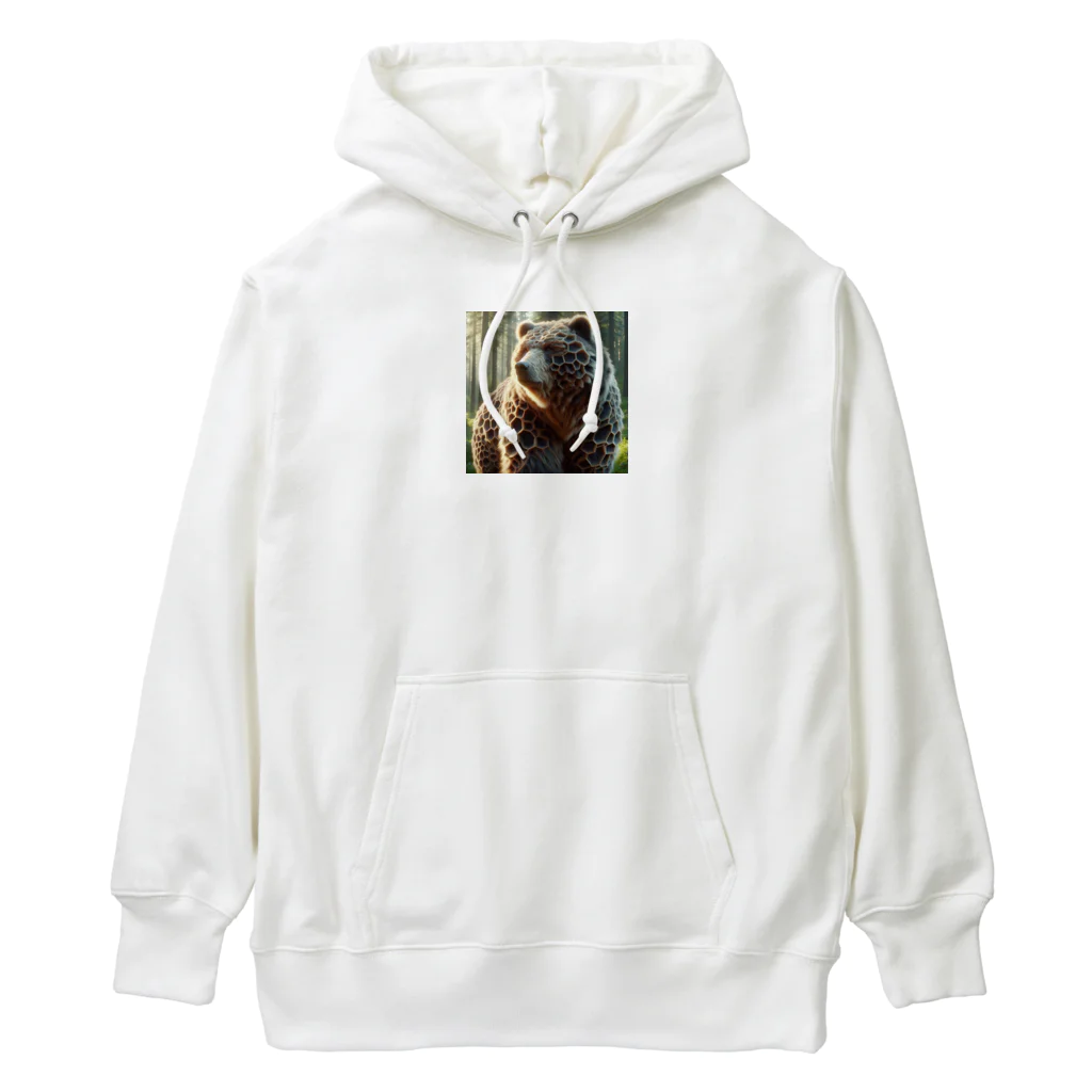 たくみのグッズ販売の蜂を飼っているなクマ Heavyweight Hoodie