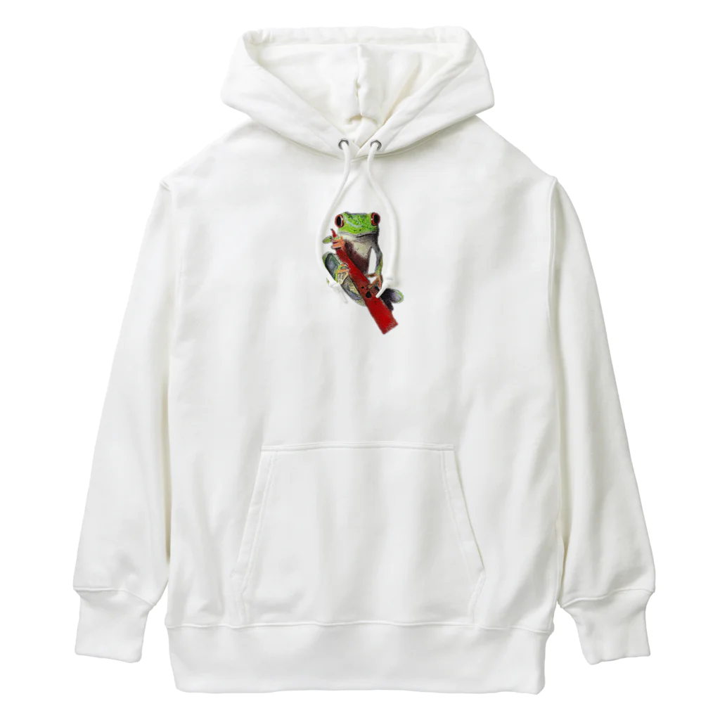 HELOのあかいめのカエルくん Heavyweight Hoodie