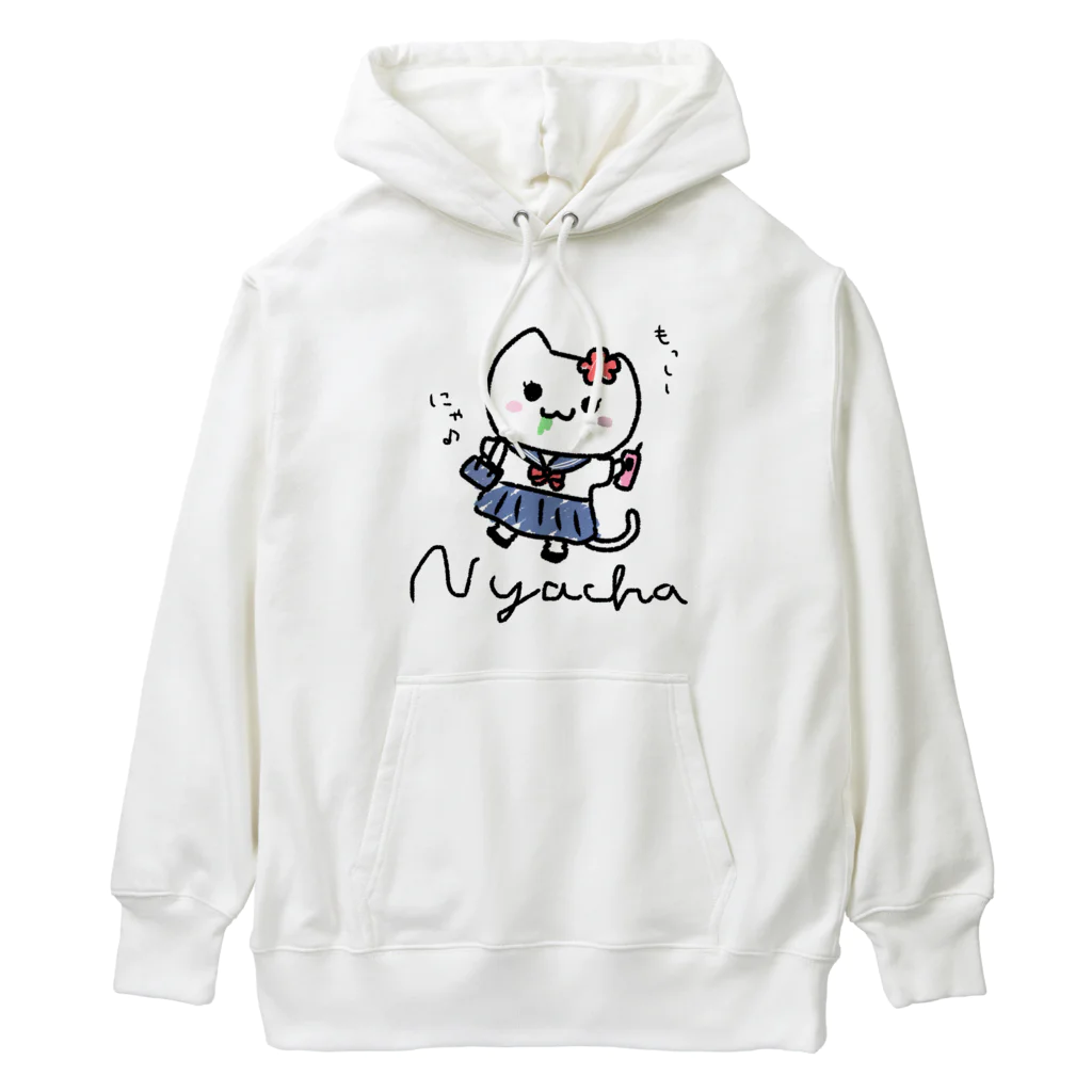 NYACHA&BOOCHAのJKにゃー子 Heavyweight Hoodie