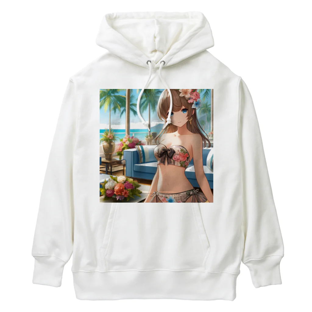 かるるんショップの海と南国と水着と　夏休み Heavyweight Hoodie