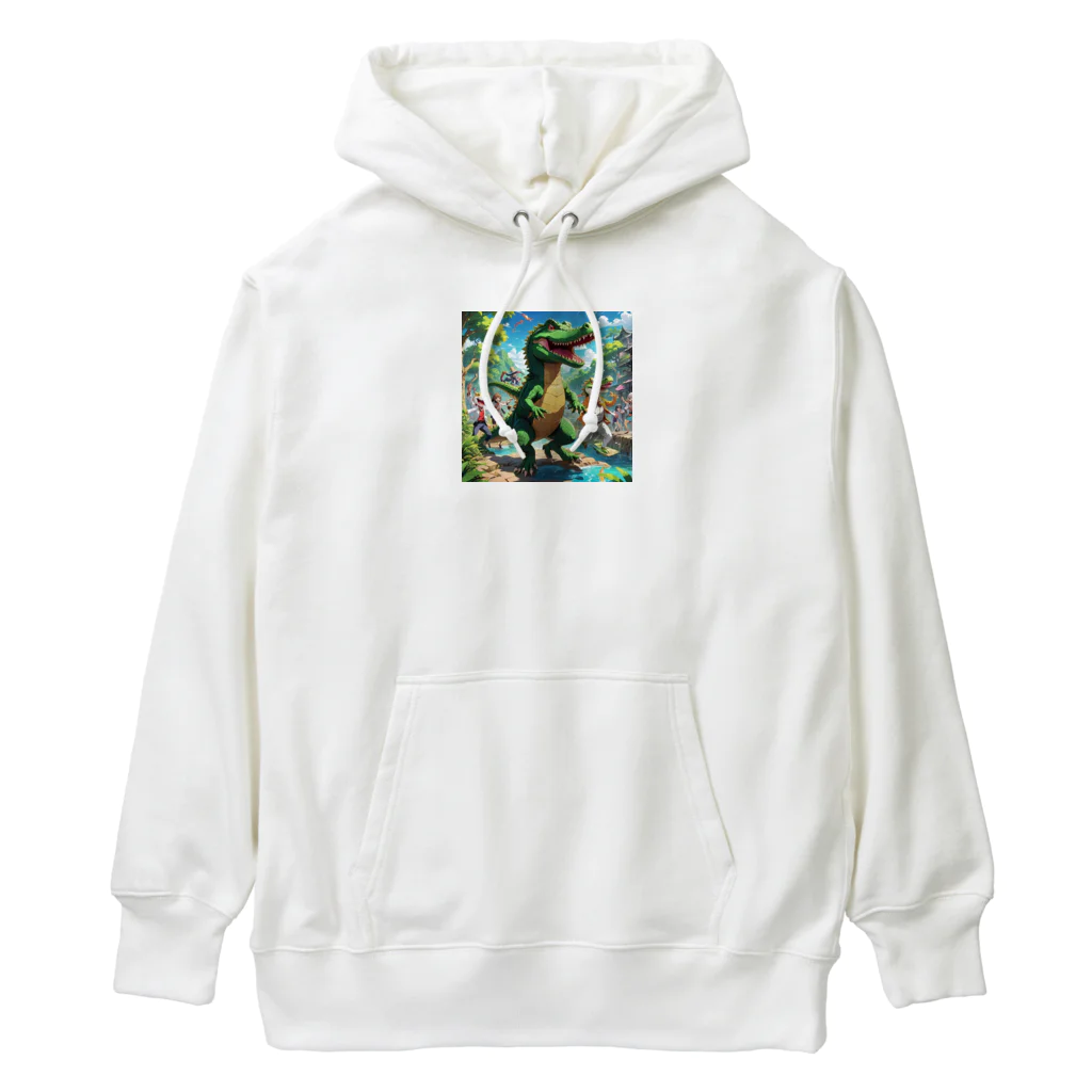 さぷの踊ってるワニ Heavyweight Hoodie