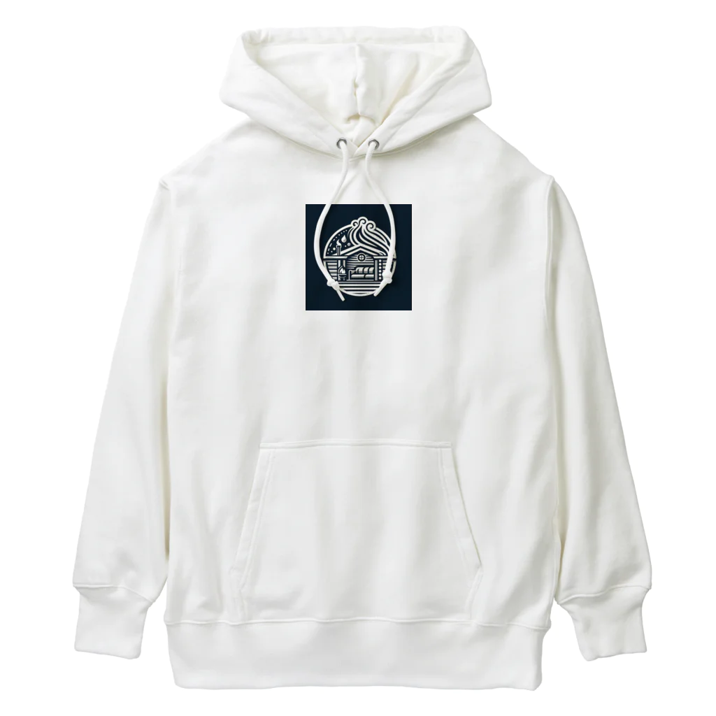 サウナーグッズショップのサウナーおすすめフィンランドサウナイラストグッズ Heavyweight Hoodie