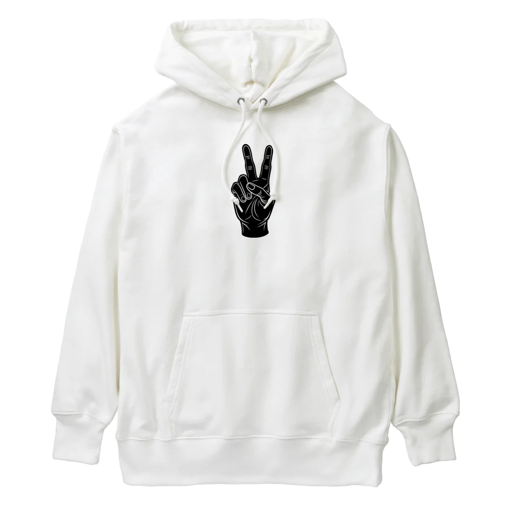 horidesuのピースサイン Heavyweight Hoodie