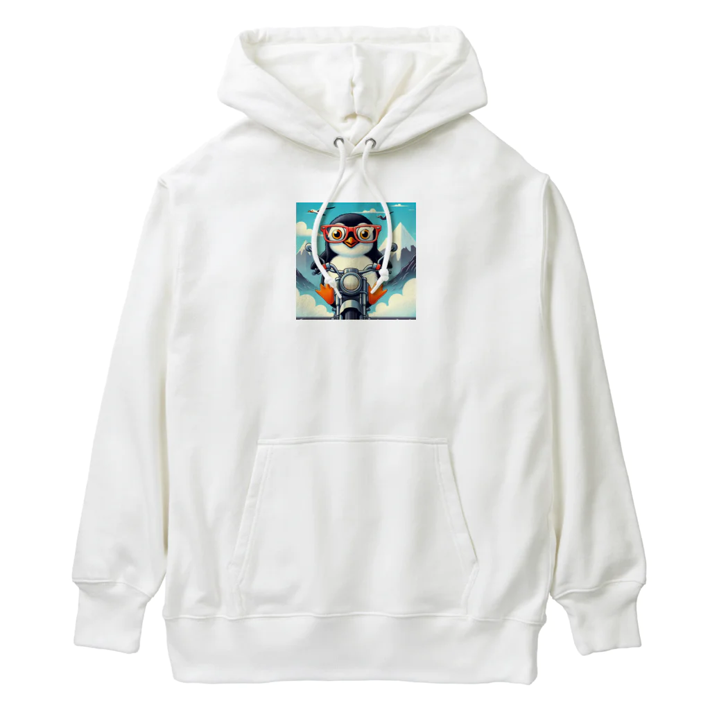 YFCのサングラスをかけたワイルドなペンギン③ Heavyweight Hoodie