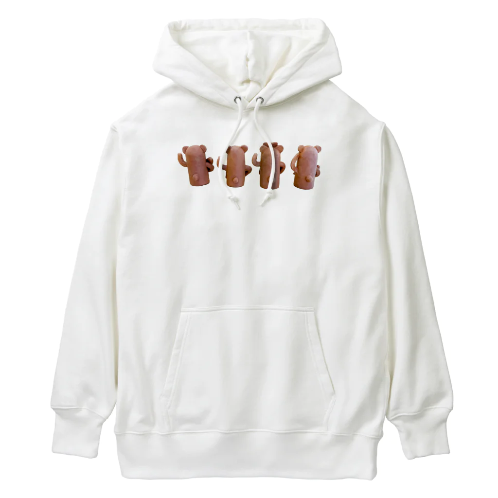 atelier_lapislazuliのくまはにわ4（うしろ） Heavyweight Hoodie