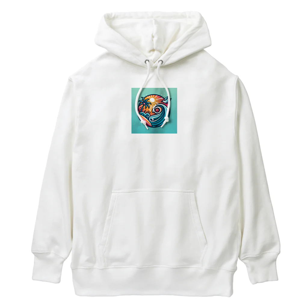 ノアSHOPの波乗り好きにピッタリな可愛いサーフィンロゴ♪ Heavyweight Hoodie