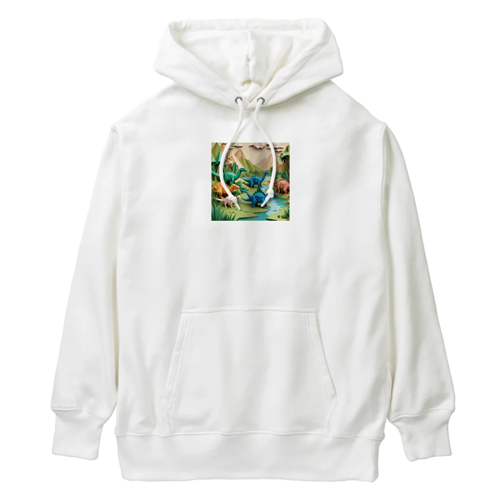 OTIRUBUTUBUTUの折り紙でザウルス Heavyweight Hoodie