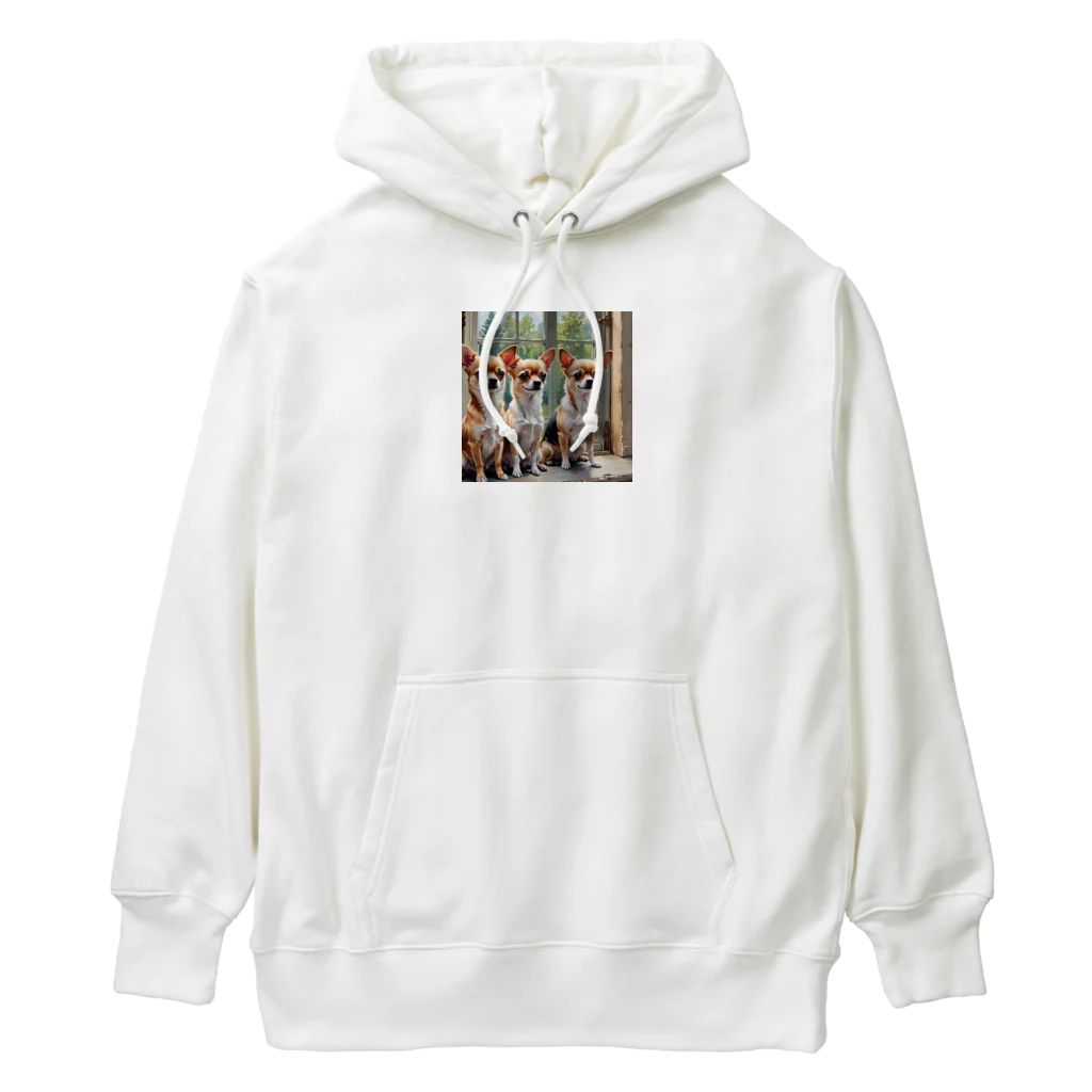 kilkoameaのキュートほのぼのチワワ兄弟 Heavyweight Hoodie