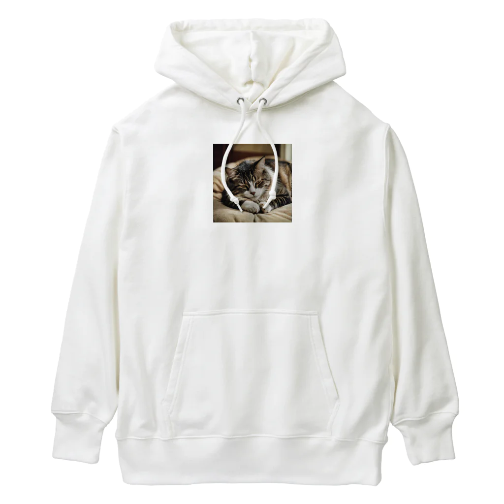 寝落ちラジオの寝落ちラジオ　猫 Heavyweight Hoodie