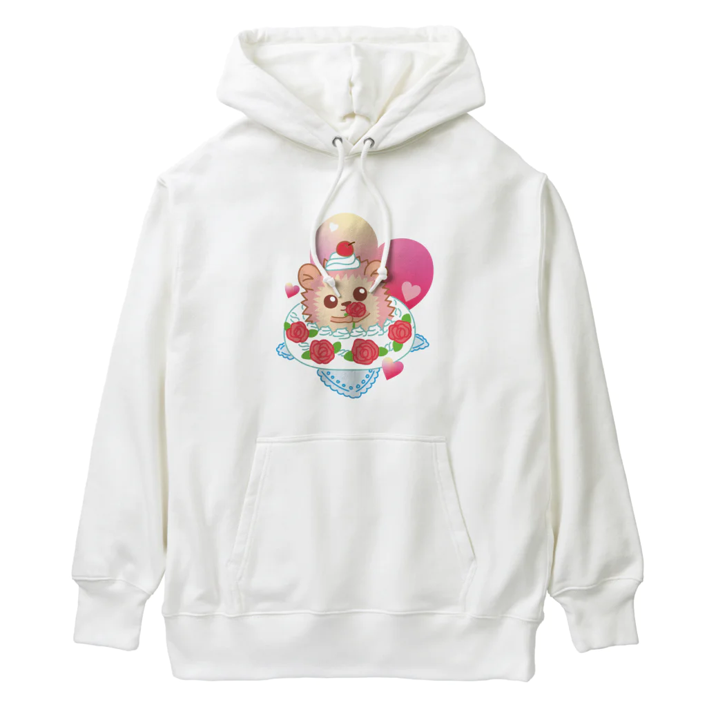 さちあきのおみせのローズケーキハリネズミ Heavyweight Hoodie