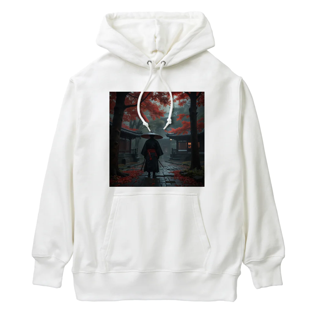 中村マコトの雨の中の侍 Heavyweight Hoodie