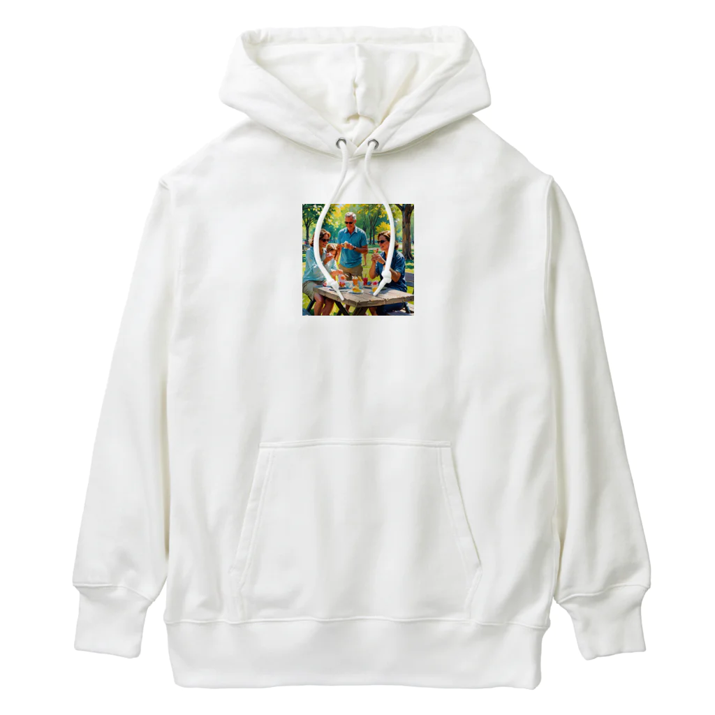 hitayakiのアイスクリームを楽しむ家族 Heavyweight Hoodie