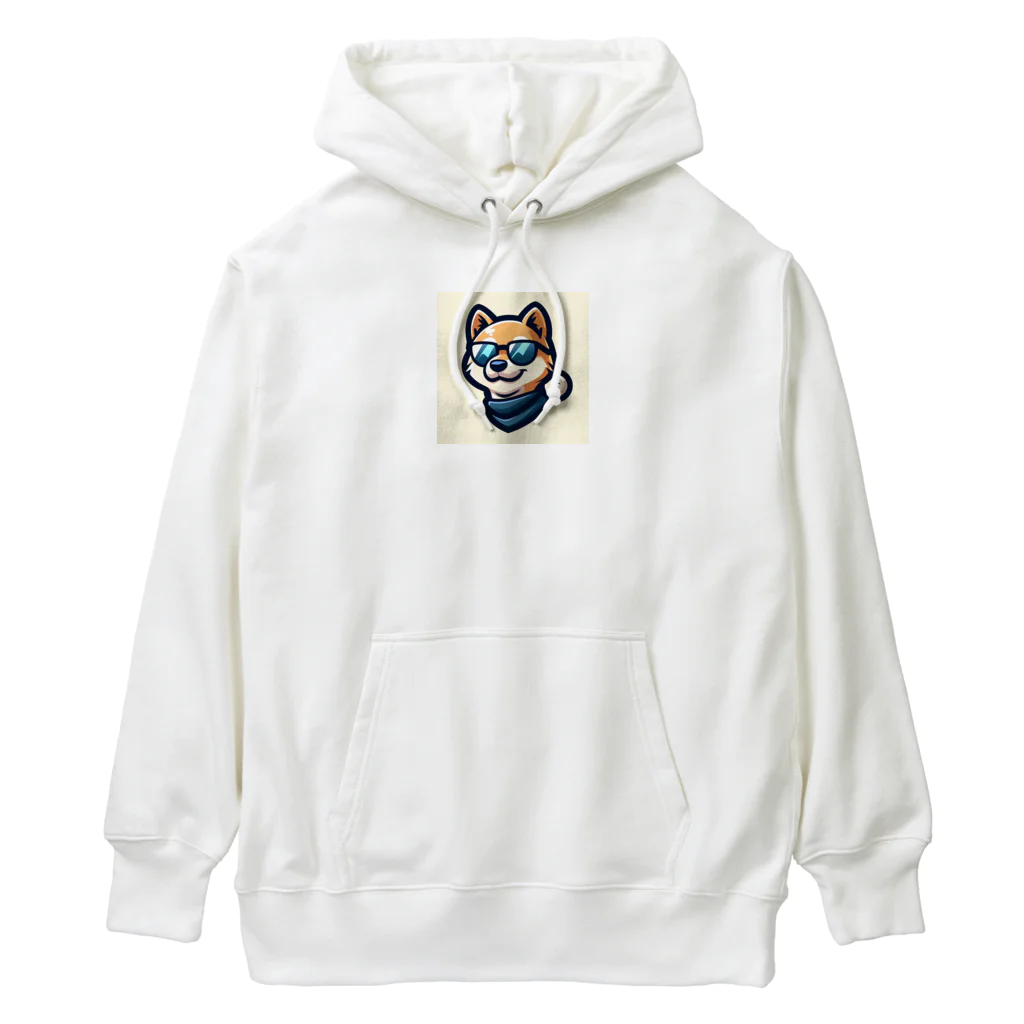 柴犬LOVEのスタイリッシュな柴犬マスコット Heavyweight Hoodie